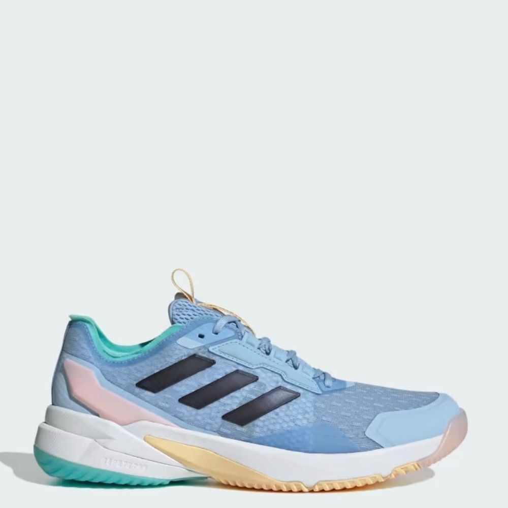Adidas NWT Women's Size 13 Light Blue Black Crazyflight 6 Indoor Shoes Sneakers